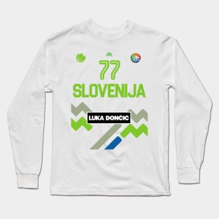 Luka Doncic Slovenia Jersey Fan Design Long Sleeve T-Shirt